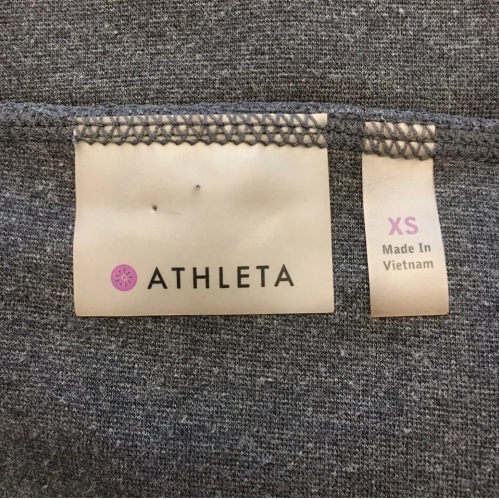 Athleta Strata A-Line Charcoal Grey Zip Pockets Mini Style Skirt - Sz XS